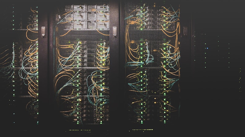 Network connection diagram illustration