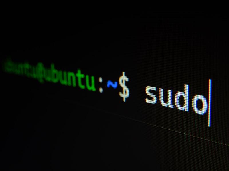 Terminal window with command line code